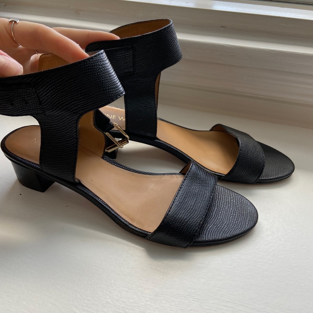 Nine West Velcro Snakeskin Sandal